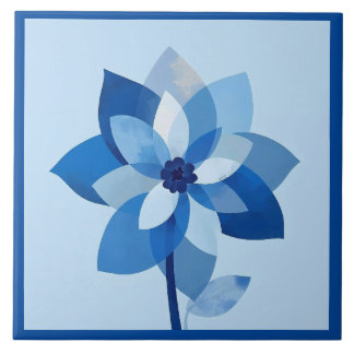 Azulejo Mediterranean Blue White Tile