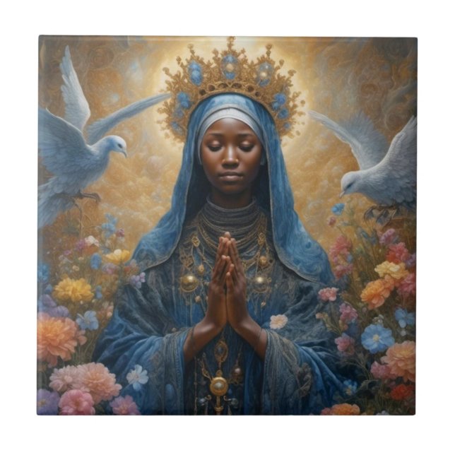 Azulejo Our Lady Aparecida Tile (Front)