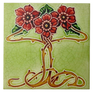 Azulejo Tile art nouveau style decorative fireplac