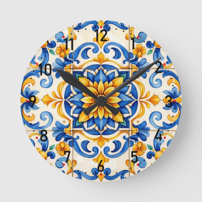 Azulejo Time Shouter Clock (Front)