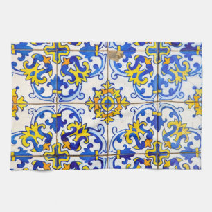 Azulejos Ceramic tiles Tea Towel