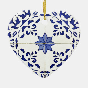 azulejos ceramic tree decoration
