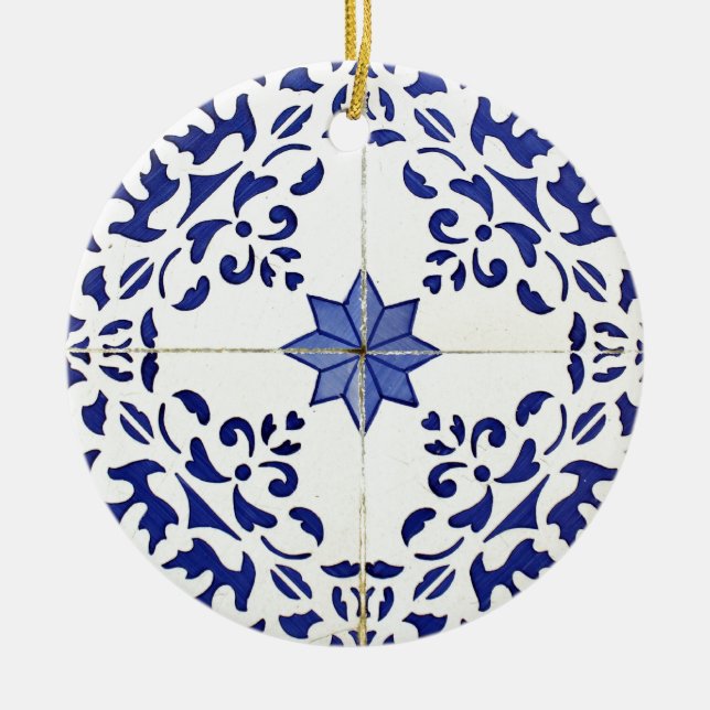 azulejos ceramic tree decoration (Front)