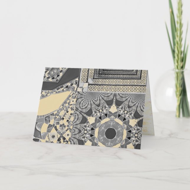 Azulejos Geometric Tiles with a CG twist Card (Front)