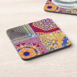 Azulejos Geometric Tiles with a CG twist Coaster