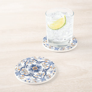 Azulejos Tile Pattern Tile Coaster