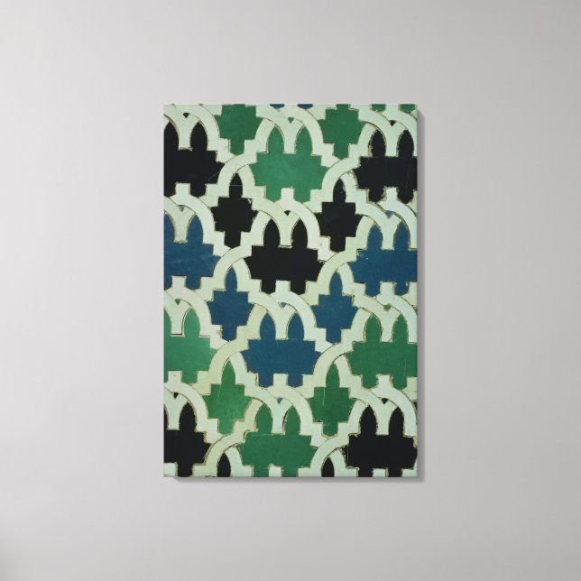 Azulejos tiles from the throne of the Sultans Canvas Print (Front)