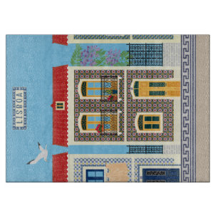 Azulejos typical house in Portugal  Cutting Board