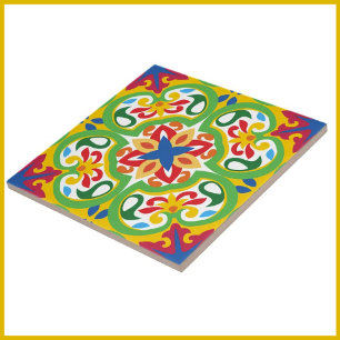 💛🧡💚 Azulejos, very decorative pattern,  Tile
