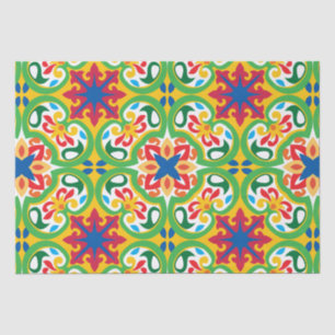💛🧡💚 Azulejos, very decorative pattern,  Tissue Paper