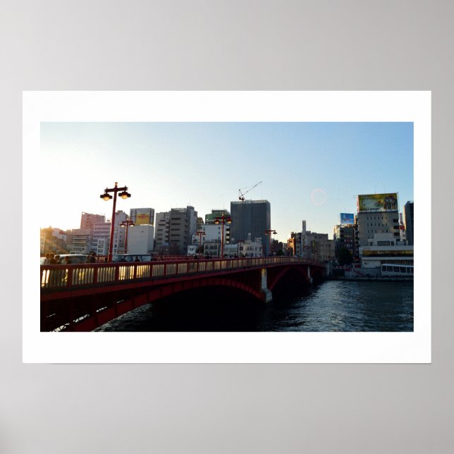 Azuma Bridge: Sumida River, Tokyo Poster (Front)