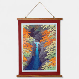 Azuma Gorge, Hasui Kawase, Woodcut Hanging Tapestry