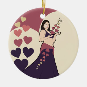 Azura Belly dancer Ceramic Tree Decoration