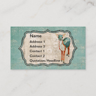 Azure & Amber Deer Business Card/Tags Card