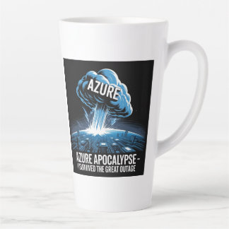 Azure Apocalypse – I Survived the Great Outage Latte Mug