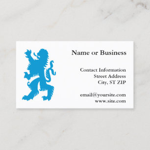 Azure Bavarian Lion Business Card