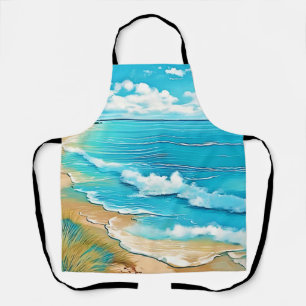 Azure Beach Calm Design Apron