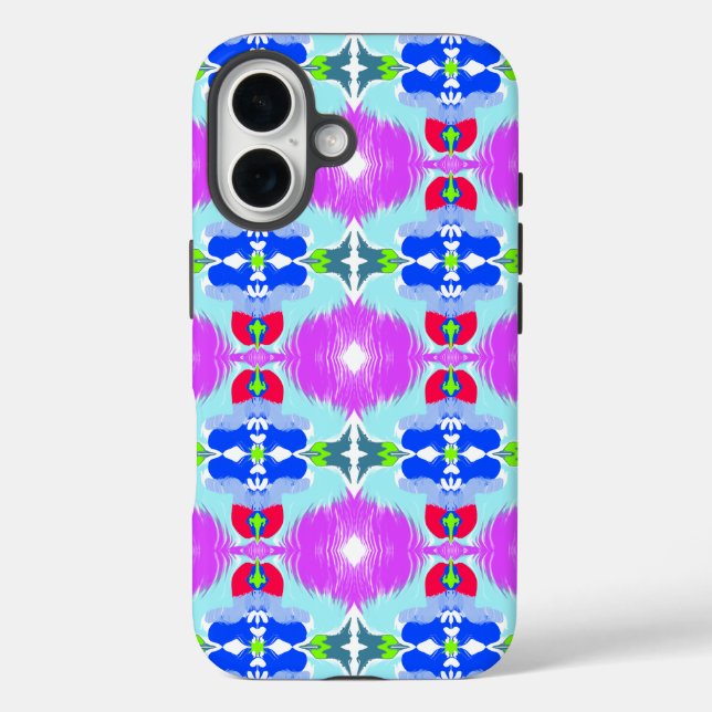 Azure Bloom Kaleidoscope Case-Mate iPhone Case (Back)