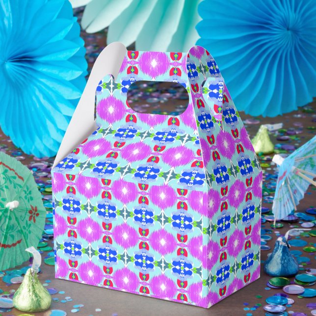 Azure Bloom Kaleidoscope Favour Box (Party)