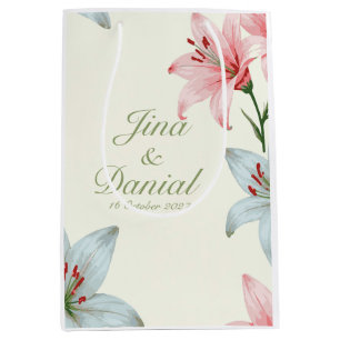 Azure Bloom Medium Gift Bag