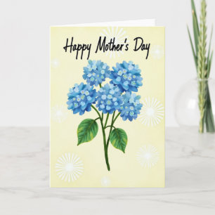 Azure Blooms Mothers Day Card