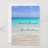 Azure Blue Caribbean Tropical Beach Wedding