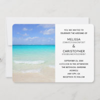 Azure Blue Caribbean Tropical Beach Wedding