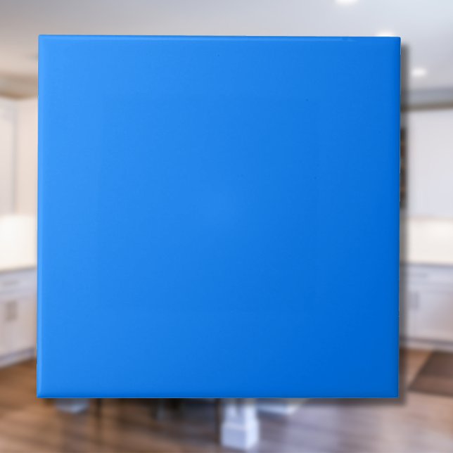 Azure Blue Solid Colour | Classic | Elegant Tile (Creator Uploaded)