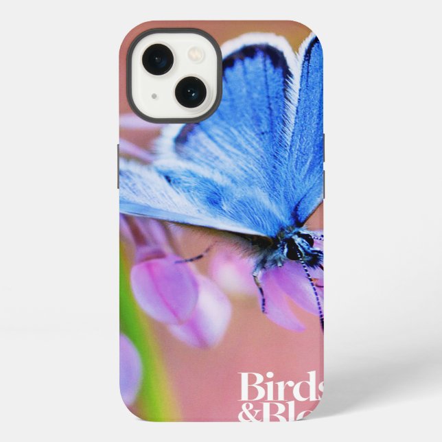 Azure Butterfly iPhone Case (Back)