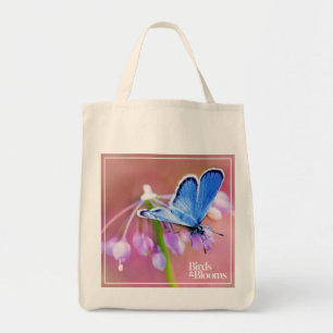 Azure Butterfly Tote Bag