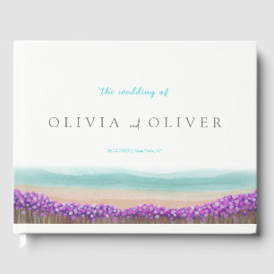 Azure Coast in Bloom Wedding  Guest Book