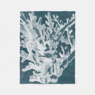 Azure Coral I Fleece Blanket