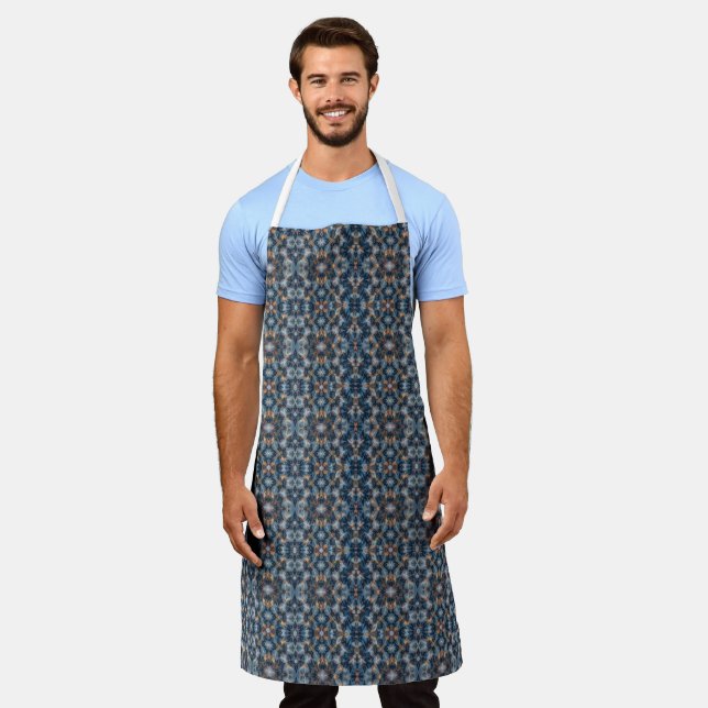 Azure Elegance Apron (Worn)