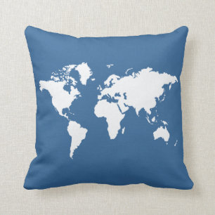 Azure Elegant World Cushion