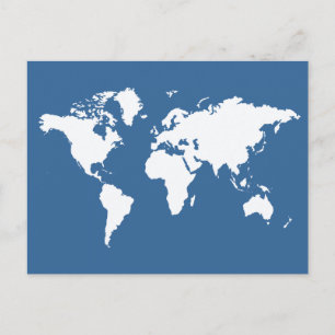 Azure Elegant World Postcard