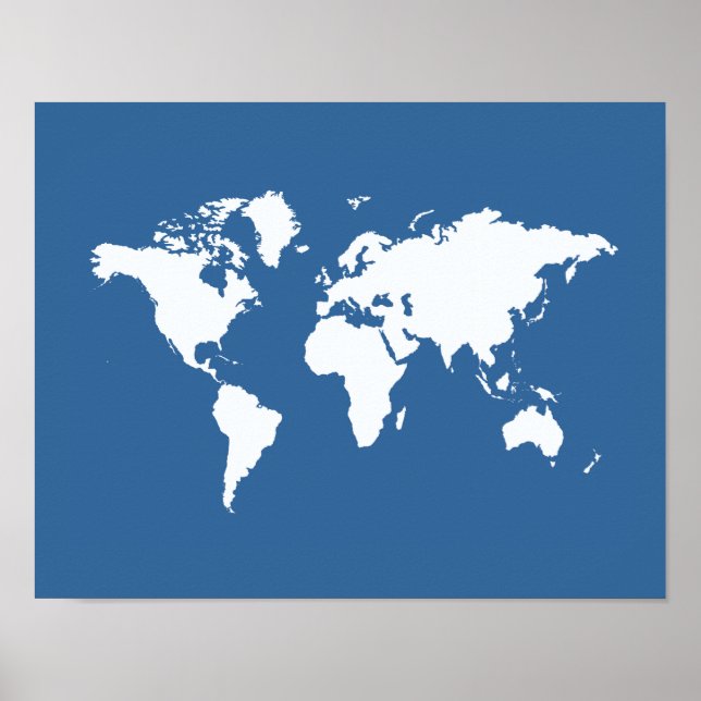 Azure Elegant World Poster (Front)