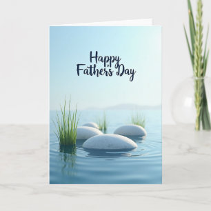 Azure Fathers Day Stones Card