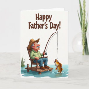 Azure Fathers Day Waters Card