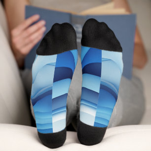 Azure Flow: A Dream in Blue Socks