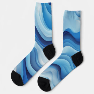 Azure Flow: A Dream in Blue Socks