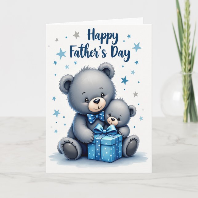 Azure Gift Fathers Day Plush Card (Front)