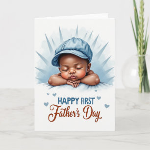 Azure Glow Fathers Day Card