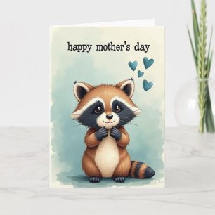 Azure Heart Mothers Day Card