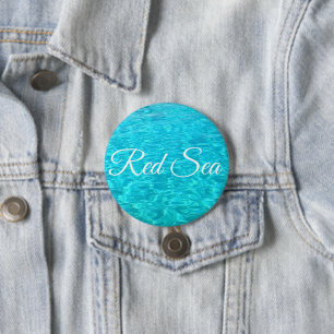 Azure lagoon in Red sea 7.5 Cm Round Badge