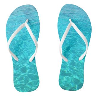 Azure lagoon in Red sea Flip Flops
