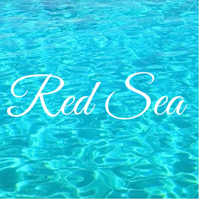 Azure lagoon in Red sea Standing Photo Sculpture (Front)