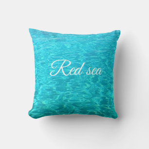 Azure lagoon of Red sea Cushion