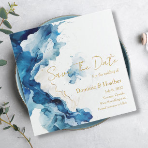 AZURE Marble Dreams Gala   Glitter Save The Date