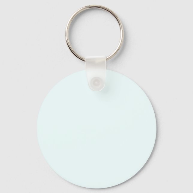 Azure Mist Pale Blue F0FFFF - Option to Add Name Key Ring (Front)