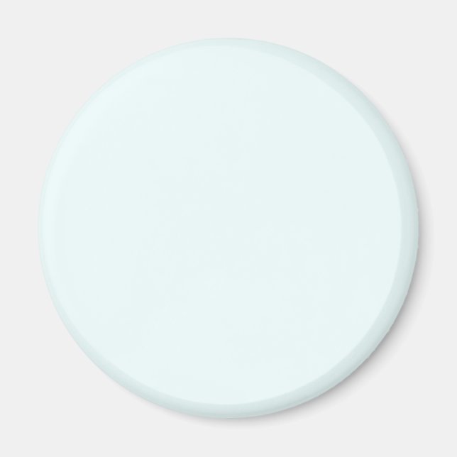 Azure Mist Pale Blue F0FFFF - Option to Add Name Magnet (Front)